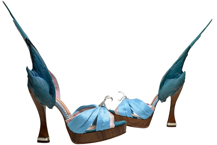 Pássaros no modelo criado por Caroline Groves, em 1959