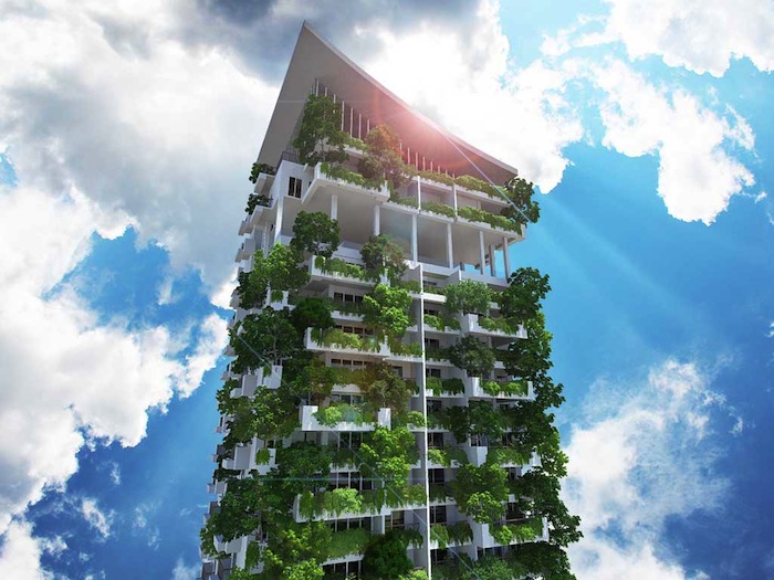 Projeto do maior jardim vertical do mundo, em um prédio residencial em Sri Lanka