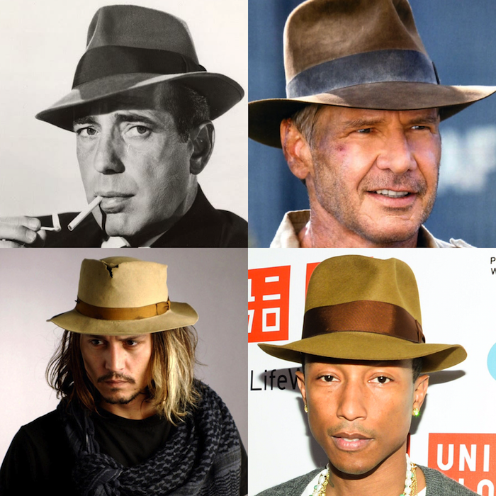 Homens estilosos e seus chapéus...