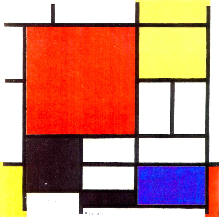 As formas geométricas de Mondrian